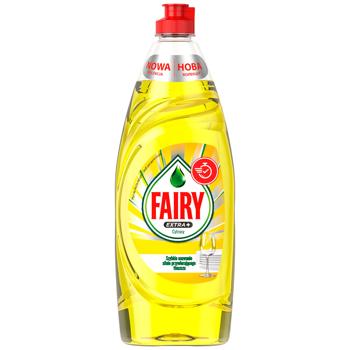 Средство для мытья посуды Fairy Extra+ Цитрус 650мл - купить, цены на КОСМОС - фото 1