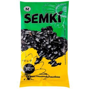 Semki Roasted Salted Sunflower Seeds 120g - buy, prices for NOVUS - photo 1