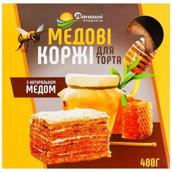 Коржі для торта Домашні продукти Медові 400г