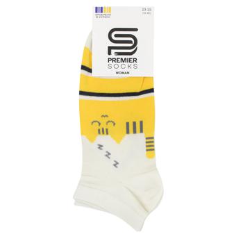 Шкарпетки Premier Socks Котик жіночі короткі р.23-25 - купити, ціни на NOVUS - фото 3