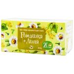 Чай трав'яний 7 Липа-ромашка 20шт*2г