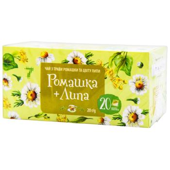 Semerka Linden Chamomile Tea 20pcs*2g - buy, prices for COSMOS - photo 1