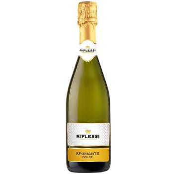 Riflessi Spumante Dolce White Semi-sweet Sparkling Wine 9.5% 0.75l - buy, prices for Auchan - photo 1