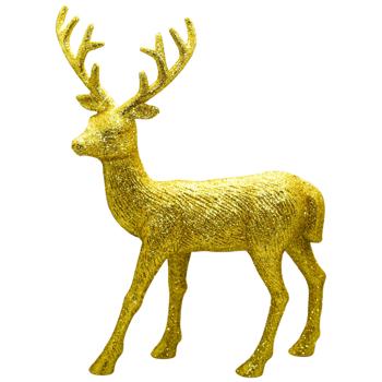 Фігура Tarrington House Олень глітер золото 31см