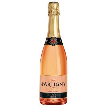 D'Artigny Grand Classic Rose Carbonated Non-alcoholic Drink Based on Wine 0.75l