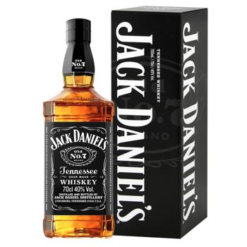 Віскі Jack Daniel’s Old No. 7 40% 0,7л в металевій коробці - купити, ціни на NOVUS - фото 1