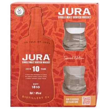 Isle of Jura 10yo Whiskey 0.7l + 2 Glasses - buy, prices for COSMOS - photo 3