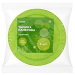 Novus Green Paper Plate 23cm 6pcs