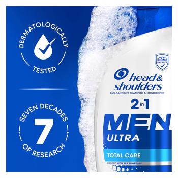 Head&Shoulders Men Ultra Total Care 2in1 anti-dandruff Shampoo and balm-rinse 330ml - buy, prices for COSMOS - photo 7