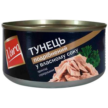 Тунець Varo подріблений у власному соку 170г - купити, ціни на Торба - фото 1