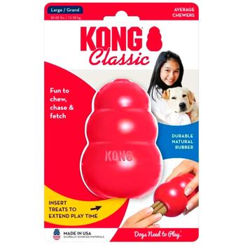 Игрушка Kong Classic груша-кормушка для собак больших и средних пород L 10,2см - купить, цены на MasterZoo - фото 1