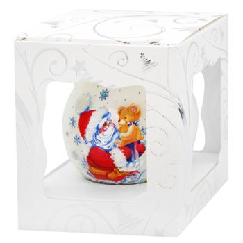 Куля ялинкова АСК скло з художнім візерунком 80мм - купити, ціни на NOVUS - фото 3