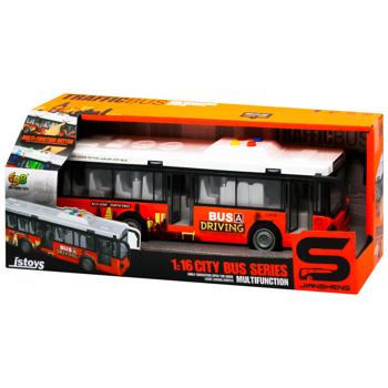 Іграшка CARS S Автобус /Тролейбус 1:16 (інерція, звук, світло, двері відчиняються) - купити, ціни на Auchan - фото 1