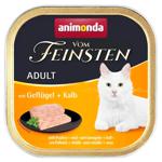 Animonda Vom Feinsten Wet Food with Poultry and Veal for Adult Cats 100g