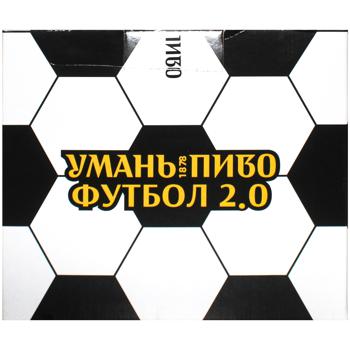 Набор пива Уманьпиво Коробка футбольных эмоций 9шт*0,5л 3шт*0,33л - купить, цены на - фото 2