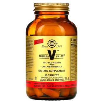 Solgar Formula VM-75 Multivitamin and Minerals 90 tablets