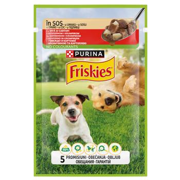 Корм вологий Friskies з яловичиною та картоплею для собак 85г - купити, ціни на MasterZoo - фото 2