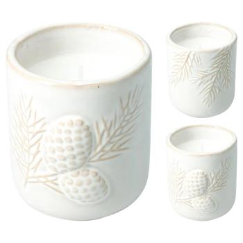 Свічка Home&Styling Collection в порцеляновому горщику 7.5см в асортименті - купить, цены на Auchan - фото 1