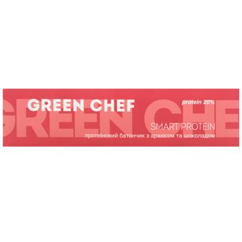 Батончик протеїновий Green Chef Smart Protein з арахісом та шоколадом 40г - купити, ціни на NOVUS - фото 2