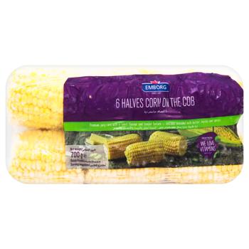 Emborg 6 Halves Corn on the Cob 700g - buy, prices for - photo 1