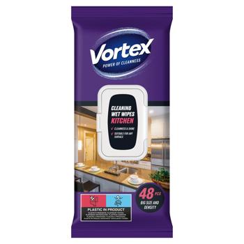 Серветки вологі Vortex для кухні 48шт - купити, ціни на - фото 2