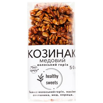 Козинак Healthy Sweets Грецкий орех 50г - купить, цены на WINETIME - фото 1