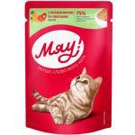 Miau! Jelly with Beef and Vegetables Wet Food for Adult Cats 85g