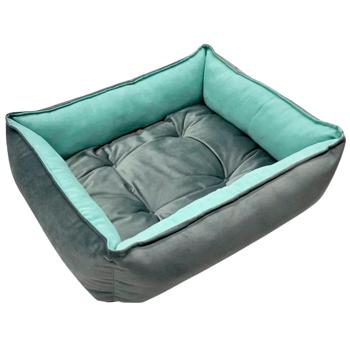 Лежак Pet Fun Velour 60x50x18см тиффани - купить, цены на MasterZoo - фото 3