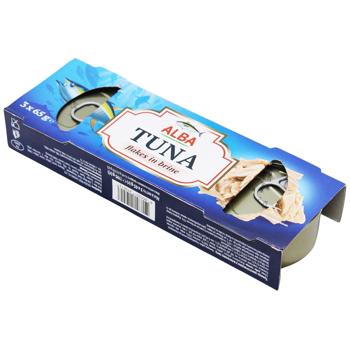 Тунец Alba Food кусочками в собственном соку 65г х 3шт - купить, цены на - фото 4