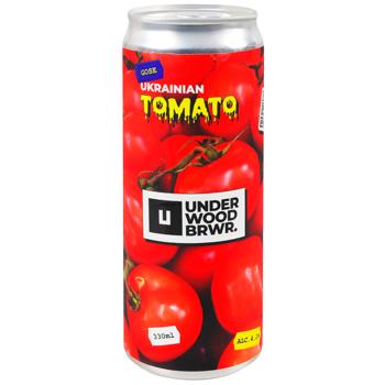 Пиво Underwood Ukrainian Tomato Gose світле нефільтроване 4,1% 0,33л