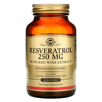 Solgar Resveratrol 250mg 60 softgels - buy, prices for Biotus - photo 1