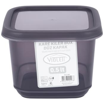 Контейнер Violet House Transparent Black 0,5л - купить, цены на Auchan - фото 1
