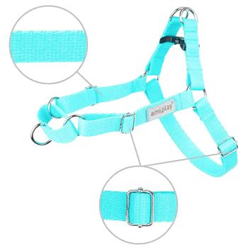 Amiplay Samba Easy Go Polypropylene Harness for Dogs 65-95cm/25mm Turquoise - buy, prices for MasterZoo - photo 3