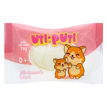 Мыло твердое Ути-Пути детское с экстрактом ромашки 75г - купить, цены на ULTRAMARKET - фото 1