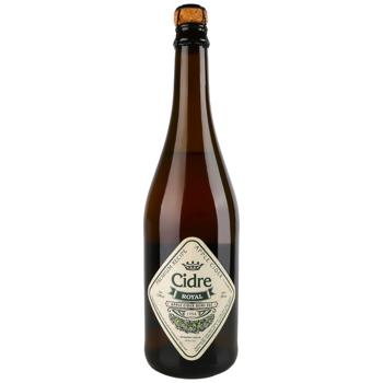 Сидр Cidre Royal Яблочный крафтовый полусухой 5% 0,7л - купить, цены на NOVUS - фото 1