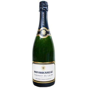 Вино игристое Monmousseau Crémant de Loire белое брют 12% 0,75л