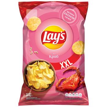 Чипси Lay's картопляні зі смаком крабу 170г - купити, ціни на КОСМОС - фото 1