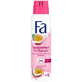 Fa Feel Refreshed Passionfruit & Coconut Water Spray Deodorant 150ml - buy, prices for Ideal - photo 1
