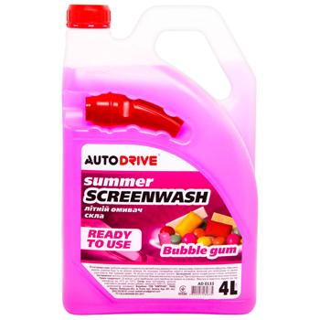 Auto Drive Bubble Gum Summer Windshield Washer 4l
