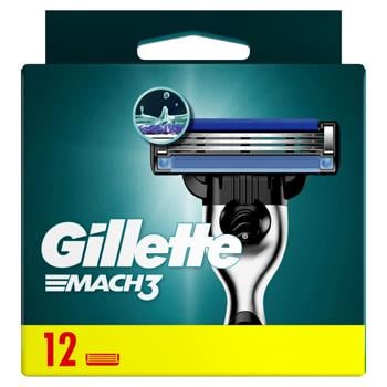 Картриджи для гоління Gillette Mach 3 змінні 12шт - купити, ціни на КОСМОС - фото 4