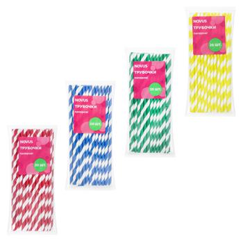 Novus Paper Straws 19cm 25pcs - buy, prices for NOVUS - photo 1