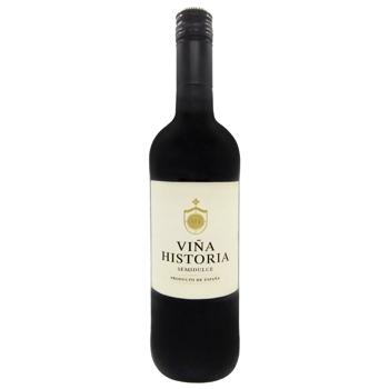 Вино Vina Historia червоне напівсолодке 11,5% 0,75л - купити, ціни на - фото 1