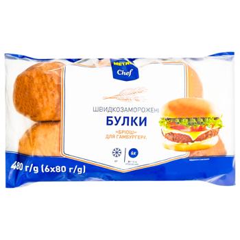 Булки Metro Chef Бриошь для гамбургера 6шт х 80г 480г - купить, цены на MasterZoo - фото 1