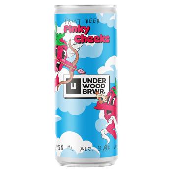 Пиво Under Wood BRWR. Pinky Cheeks світле 0,33л ж/б - купить, цены на Grono - фото 1