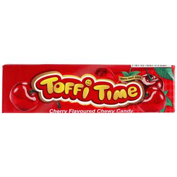 Цукерки Toffi Time жувальні зі смаком вишні 20г - купити, ціни на Чудо Маркет - фото 1
