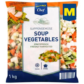 Суміш овочева Metro Chef Овочевий суп свіжозаморожена 1кг - купити, ціни на  - фото 1