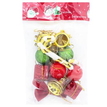 Christmas Tree Decorations Set in Assortment 2.5cm 13pcs - buy, prices for - photo 1