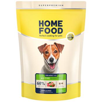 Home Food Dry Food with Lamb and Rice for Active Dogs of Small Breeds 1.6kg - buy, prices for MasterZoo - photo 1