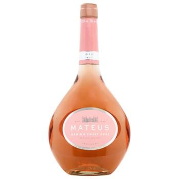 Вино Sogrape Vinhos Mateus Aragognes Rose рожеве напівсолодке 10.5% 0.75л