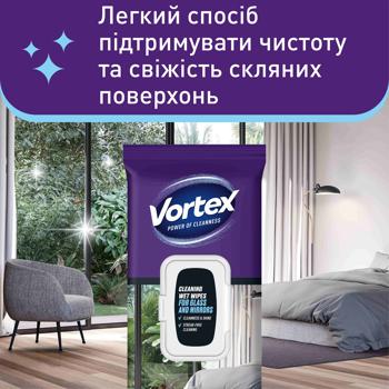 Салфетки влажные Vortex для стекол и зеркал 48шт - купить, цены на - фото 3